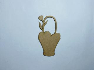 Интересный макет Шаблон для лазерной резки деревянной формы корзины для Пасхи незавершенный вырез