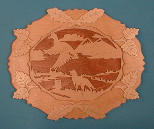 Макет Шаблон для настенной панели в стиле охотника для scroll saw файл для лазерной резки