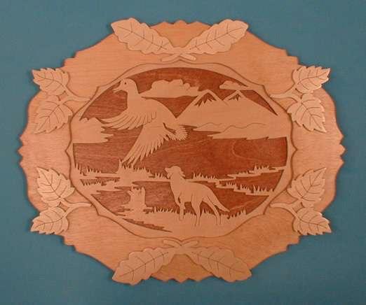 Макет Шаблон для настенной панели в стиле охотника для scroll saw файл для лазерной резки