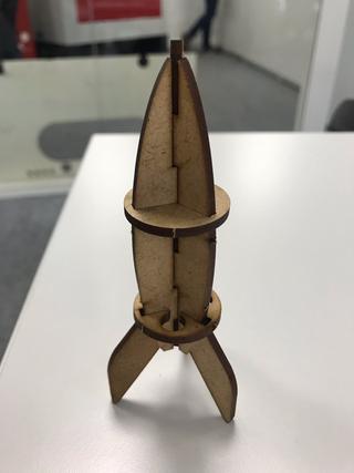 Интересный макет Шаблон ракеты для лазерной резки