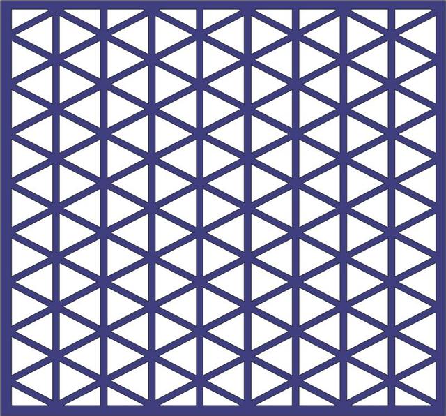 Макет Шаблон с повторяющимися треугольниками для лазерной резки DXF-файл
