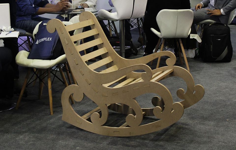 Макет Шаблон стула для лазерной резки файл dxf