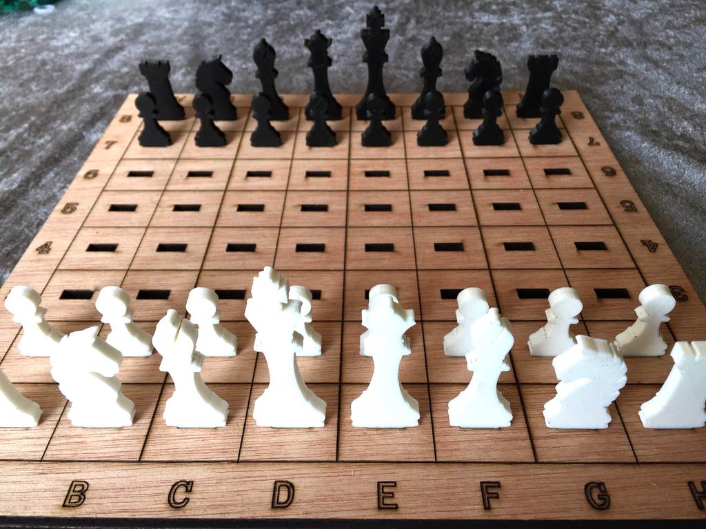 Макет Шахматная игра макет для лазерной резки файл dxf