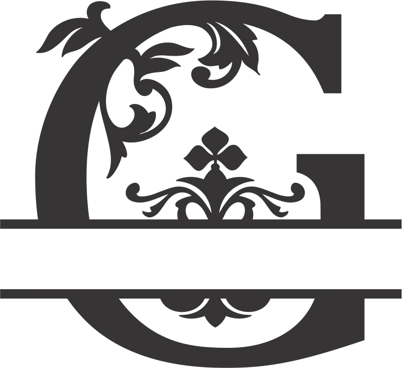 Макет Шрифт Regal split для лазерной резки файл DXF вариант 1