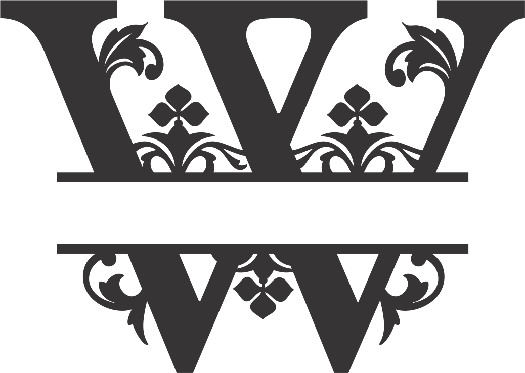 Макет Шрифт Regal split для лазерной резки файл DXF вариант 11