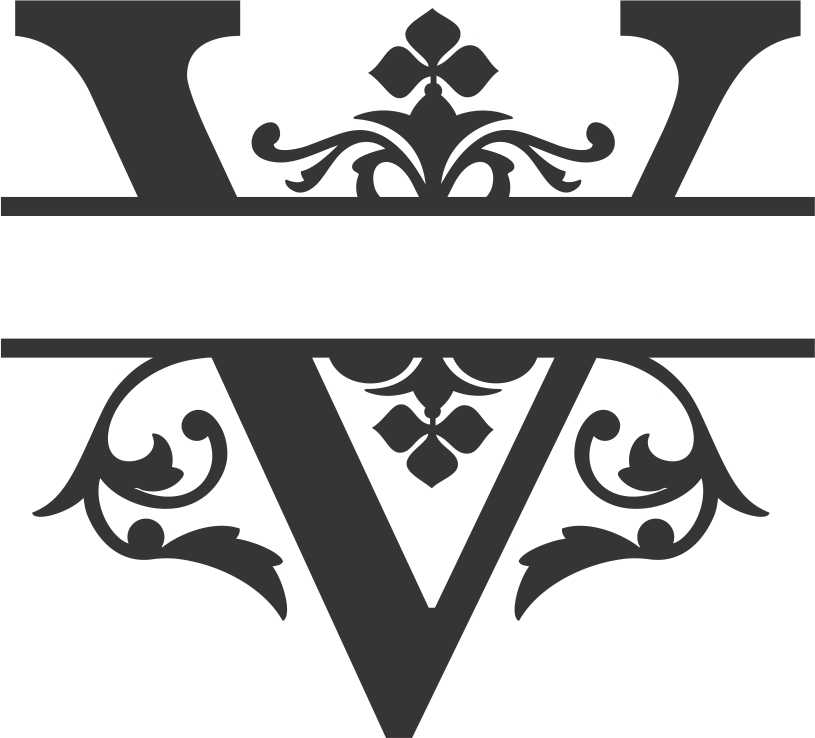 Макет Шрифт Regal split для макета в формате dxf