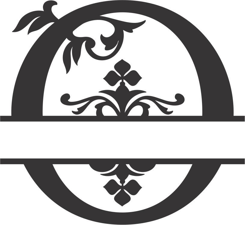 Макет Шрифт Regal split для создания макета в формате dxf для лазерной резки вариант 2