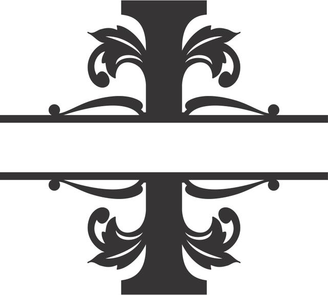 Макет Шрифт Regal split для файла dxf макет для станка вариант 2