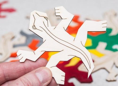 Макет Эшерские рептилии для лазерной резки файл DXF — изображение 1