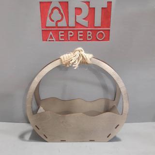 Интересный макет Эlegant flower basket корзина с цветами Чертёж для лазерной резки