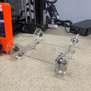 Интересный макет держатель для катушки филамента 3D-принтера макет для лазерной резки