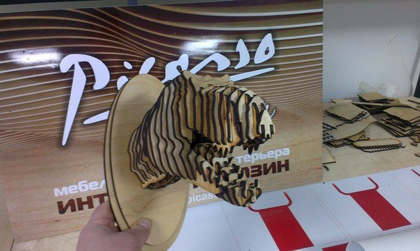 Макет макет 3D-головоломки Tirex для лазерной резки