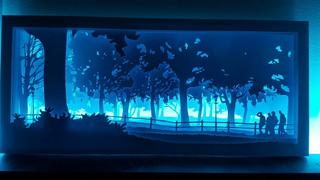 Интересный макет 3D декоративный ночник для лазерной резки макет для станка