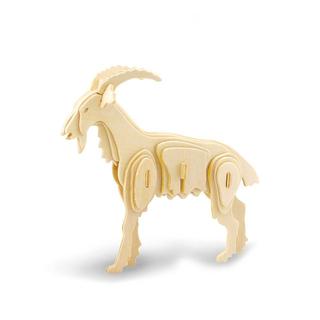 Интересный макет 3D макет деревянной головоломки в виде овцы для лазерной резки формат DWG