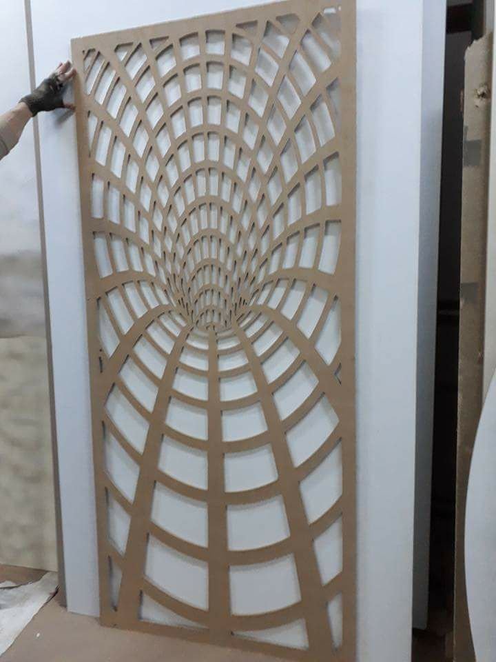 Макет 3D макет квадратного разделителя для лазерной резки DXF-файл