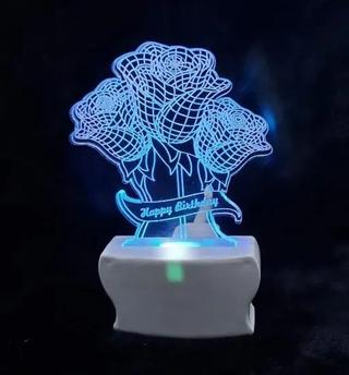 Интересный макет 3D макет розы для лазерной резки ночник со светодиодной подсветкой
