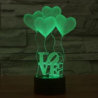 Интересный макет 3D настольная акриловая лампа-шар в виде воздушных шаров для лазерной резки