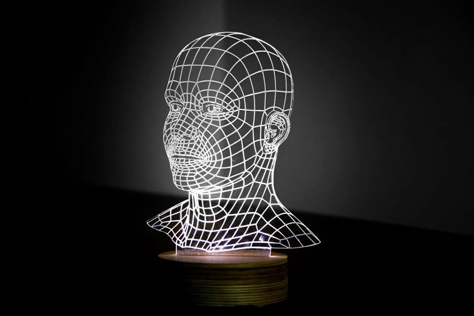 Макет 3D ночник макет для станка