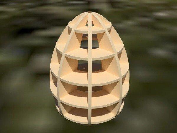 Макет 3D пасхальное яйцо для лазерной резки — изображение 2