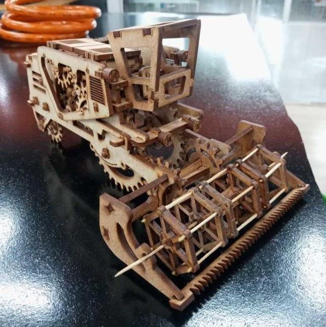 Макет 3D-головоломка Жнец для лазерной резки — изображение 2
