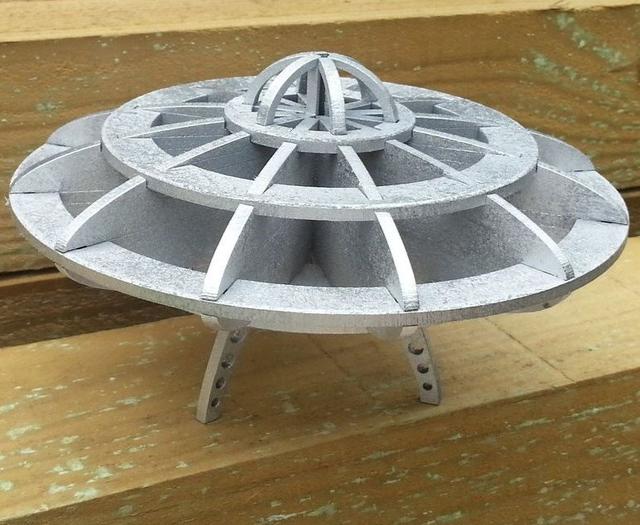Макет 3D-головоломка Летающая тарелка для лазерной резки — изображение 4