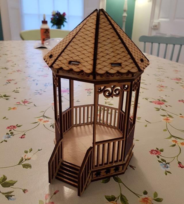 Макет 3D-головоломка-эстрада для лазерной резки файл DXF