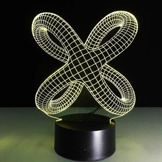 Интересный макет 3D-иллюзионная лампа в виде узла для лазерной резки