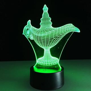 Интересный макет 3D-иллюзия лампы Аладдина для лазерной резки чертёж для ЧПУ