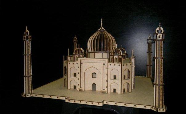 Макет 3D-макет Тадж-Махала для лазерной резки формат DXF — изображение 2