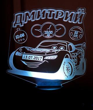 Интересный макет 3D-макет автомобилей для ночного света чертёж для ЧПУ