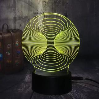 Интересный макет 3D-макет акрилового ночника с оптической иллюзией в виде глубокого отверстия для лазерной резки
