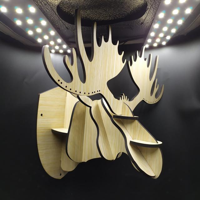 Макет 3D-макет головы лося для лазерной резки декор для стен — изображение 1