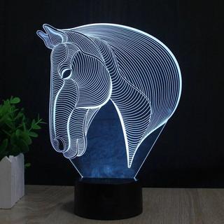 Интересный макет 3D-макет головы лошади для лазерной резки оптическая иллюзия чертёж для станка