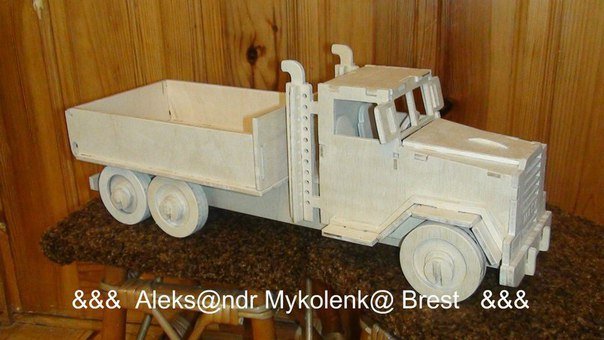 Макет 3D-макет грузовика для сборки вектор