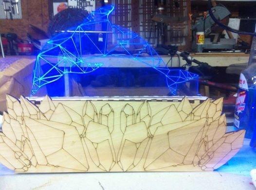 Макет 3D-макет дельфина для лазерной резки файл dxf