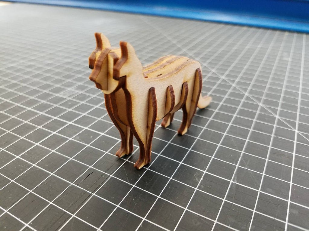 Макет 3D-макет деревянного кота для лазерной резки PDF-файл