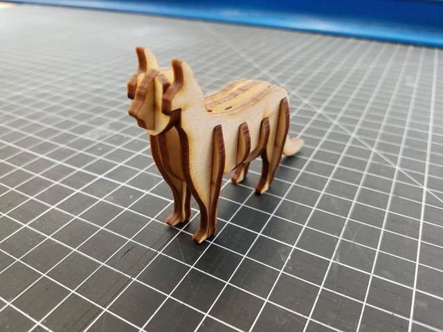 Макет 3D-макет деревянного кота для лазерной резки PDF-файл — изображение 2