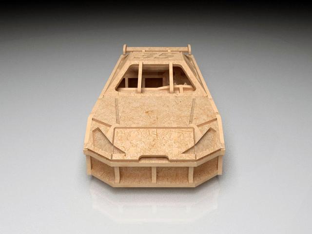 Макет 3D-макет деревянной головоломки в виде NASCAR для лазерной резки 3 мм файл PDF — изображение 16