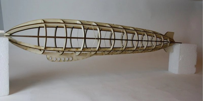 Макет 3D-макет дирижабля для лазерной резки формат dxf