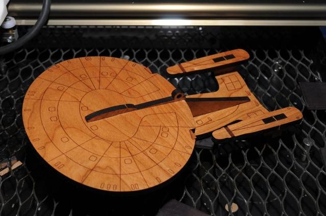 Макет 3D-макет для лазерной резки USS Enterprise Энтерпрайз
