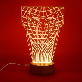 Интересный макет 3D-макет костюма Человека-паука для лазерной резки иллюзионная лампа