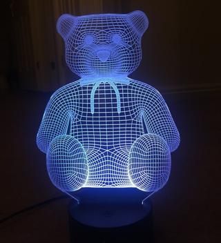 Интересный макет 3D-макет мишки-игрушки для лазерной резки
