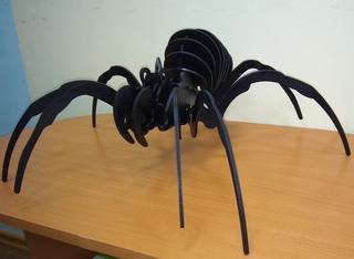 Интересный макет 3D-макет паука для лазерной резки по дереву
