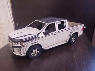 Интересный макет 3D-макет Toyota Hilux для лазерной резки HDF 25 мм