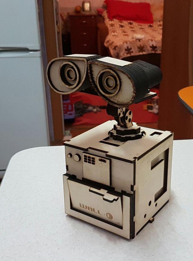 Макет 3D-модель Валл-И для лазерной резки — изображение 3