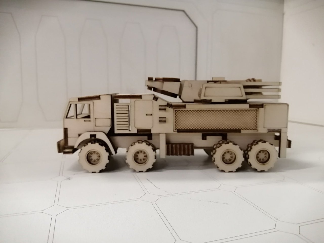 Макет 3D-модель Панцирь-С1 для лазерной резки