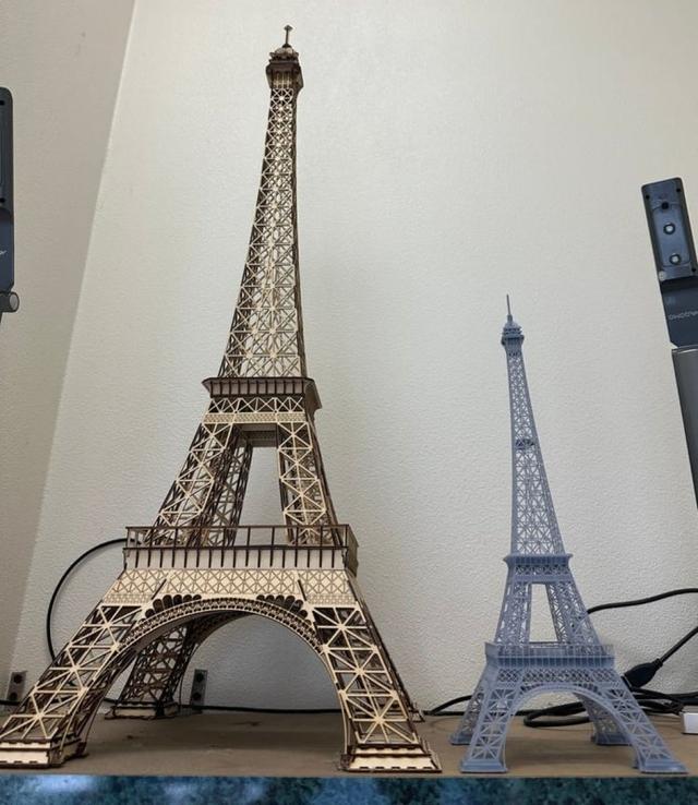 Макет 3D-модель Эйфелевой башни для лазерной резки файл SVG — изображение 7