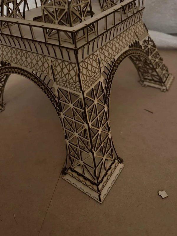 Макет 3D-модель Эйфелевой башни для лазерной резки файл SVG — изображение 2