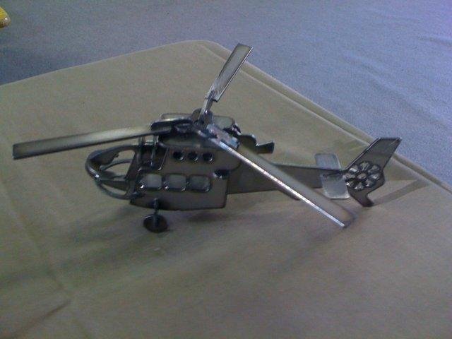 Макет 3D-модель вертолёта для лазерной резки