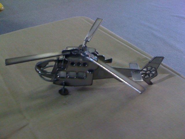 Макет 3D-модель вертолёта для лазерной резки